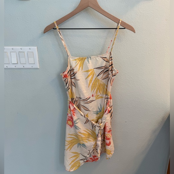 Billabong floral island hopper dress cotton linen size small NWOT - Picture 5 of 9